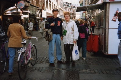 Klas och jag på Ströget i Köpenhamn